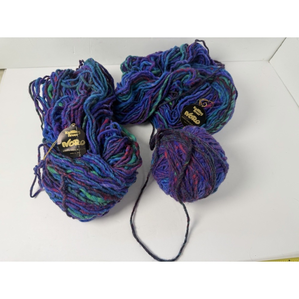 Knitting Fever NORO PIERO 100% Wool Super Bulky Yarn Lot 284g